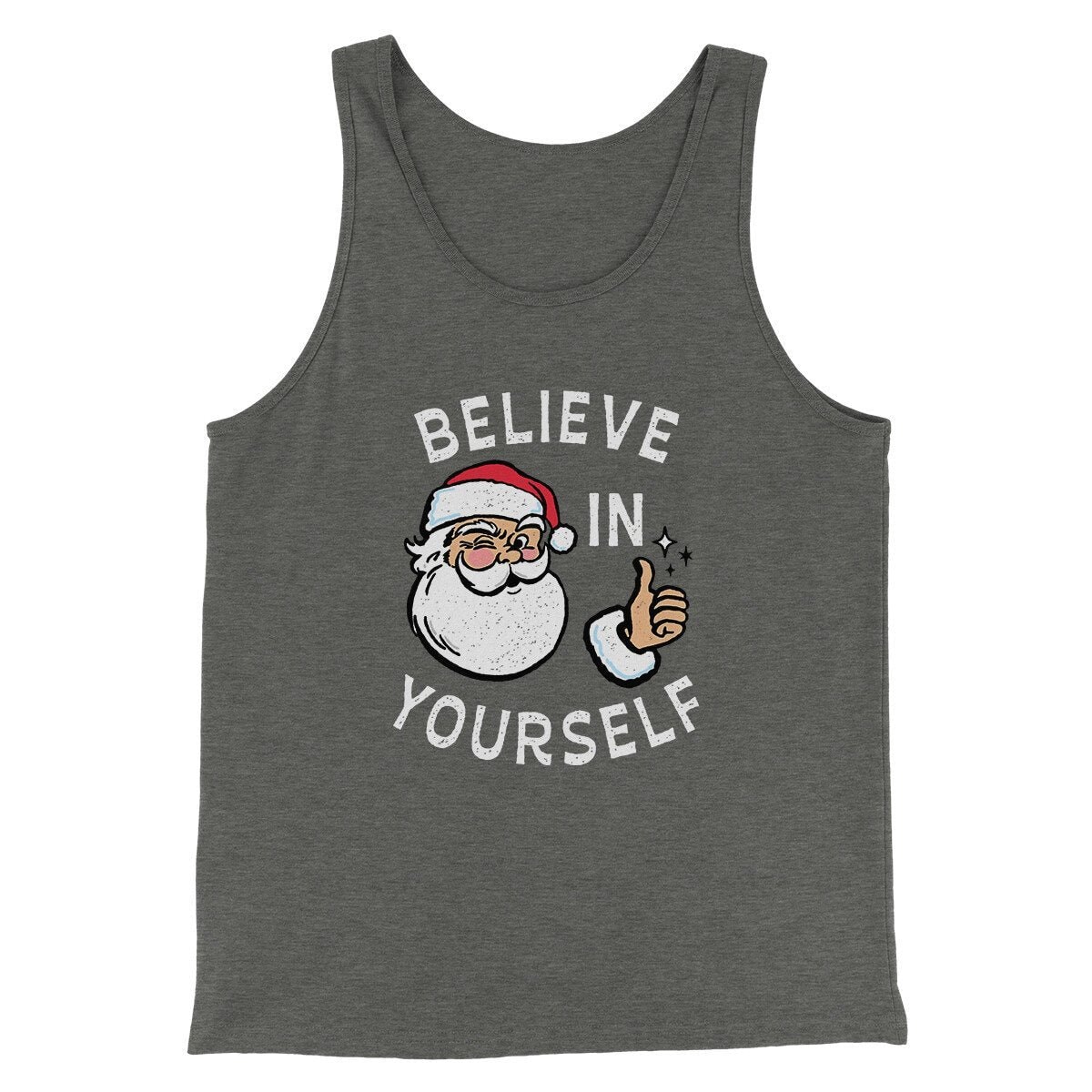 Believe In Yourself Men Unisex Tank Top Combed Cotton