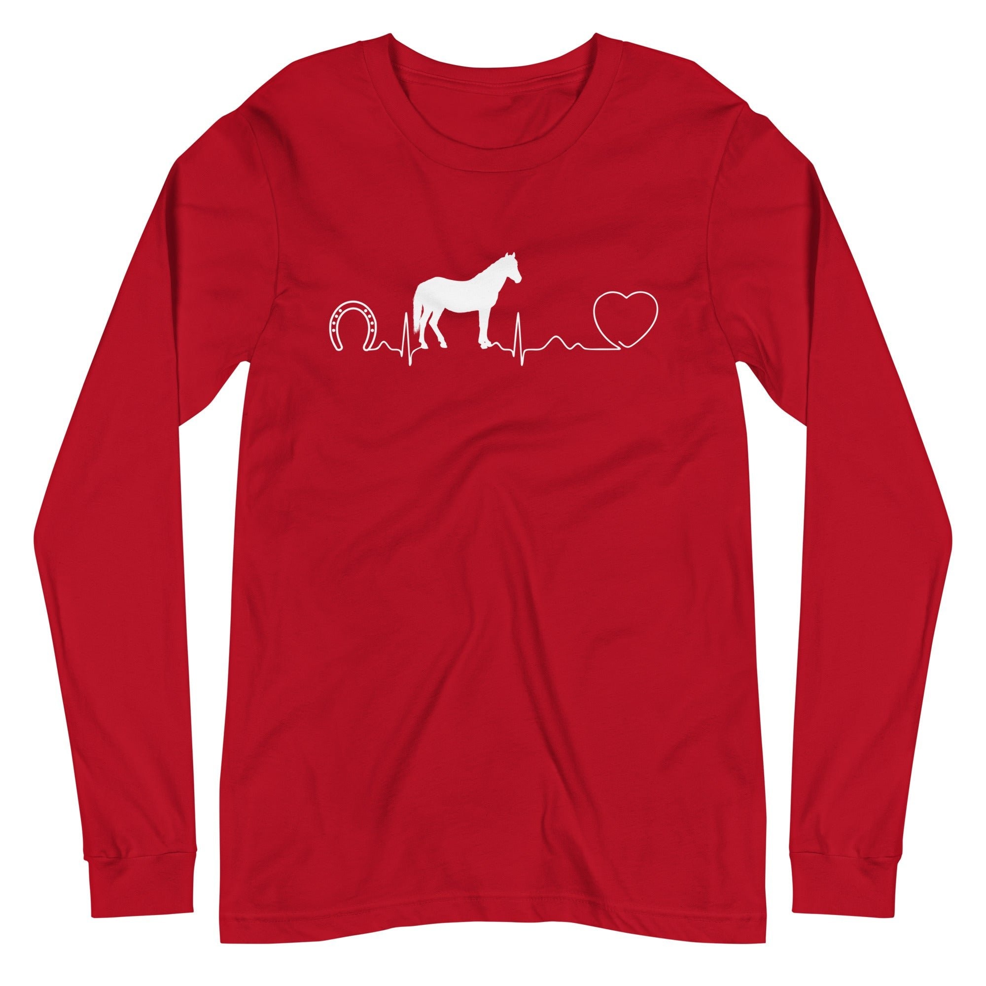 Horse Pulse Unisex Premium Long Sleeve T-Shirt - Veterinary Gift