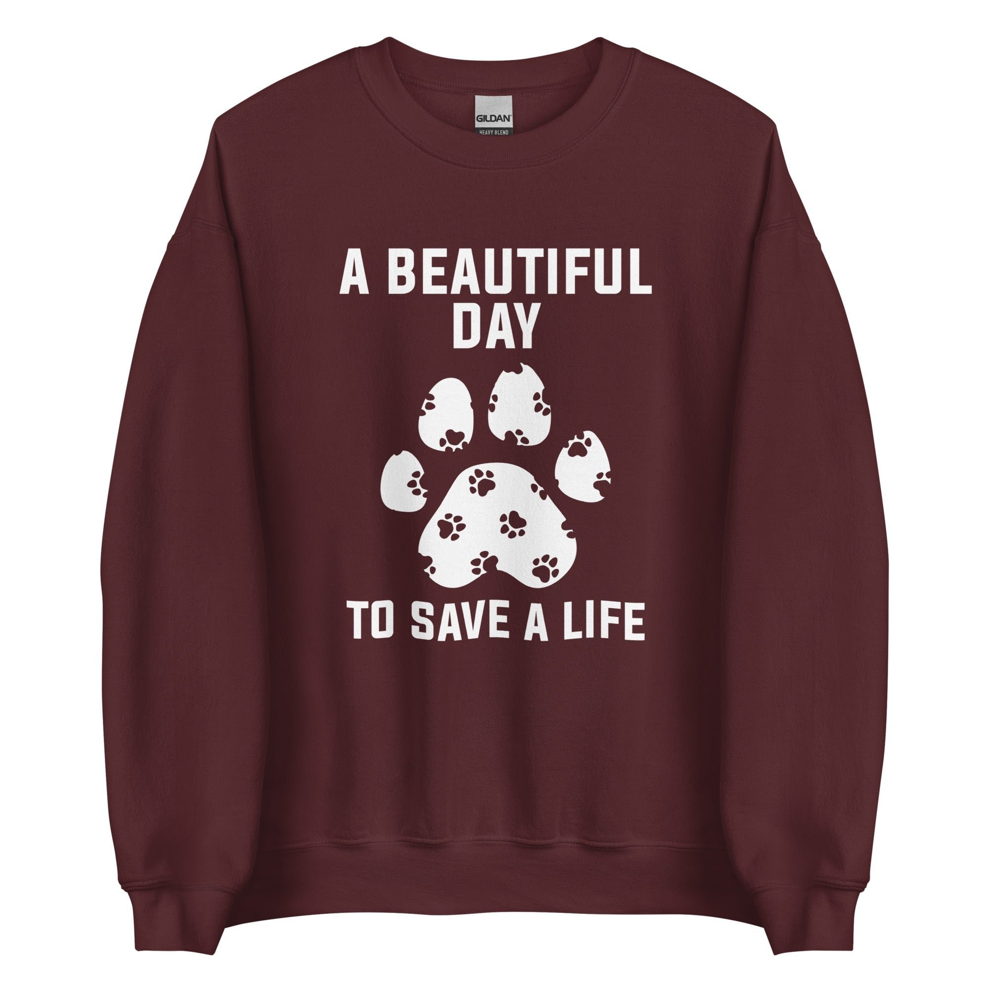 A Beautiful Day to Save a Life Unisex Crewneck Sweatshirt Veterinary Gift
