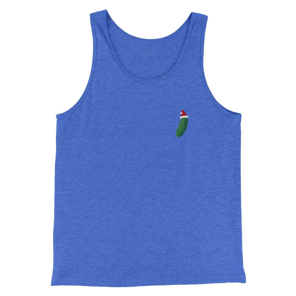 Christmas Pickle Men Unisex Tank Top - Combed Cotton Modern Fit