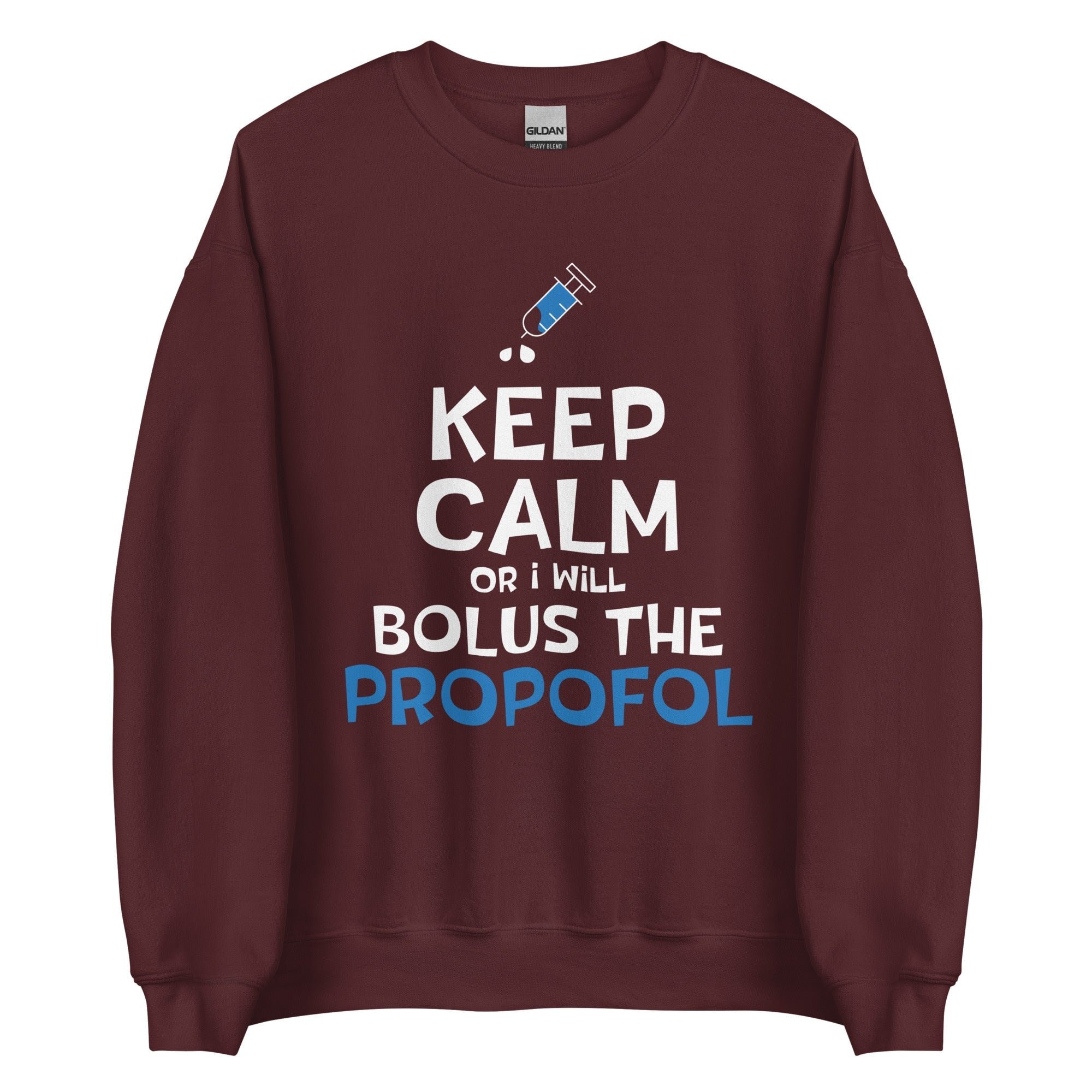 Bolus The Propofol Unisex Crewneck Sweatshirt - Veterinary Medicine Vet Tech Gift