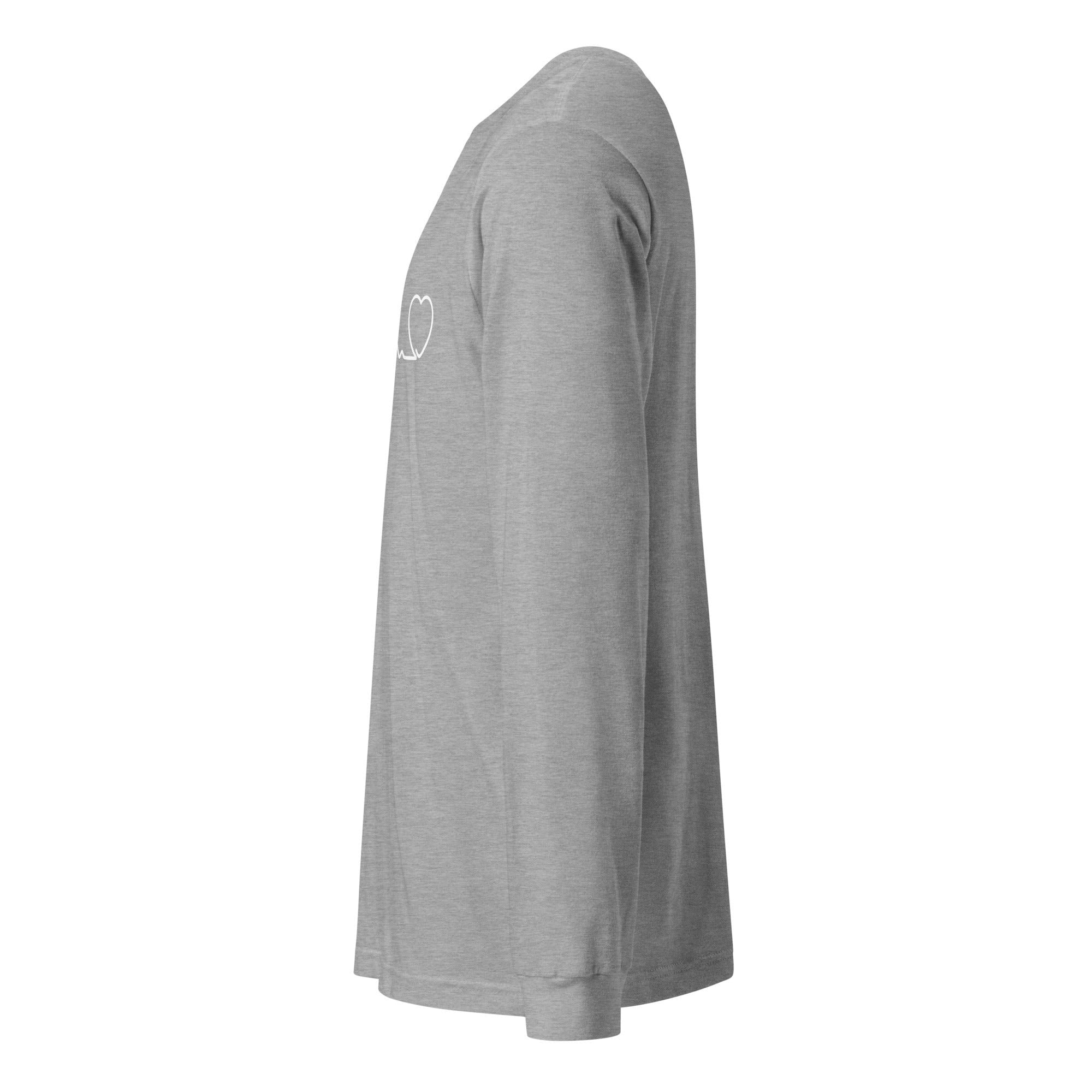 Dog and Cat Heartbeat Unisex Long Sleeve Tee - Veterinary Long Sleeve Shirt