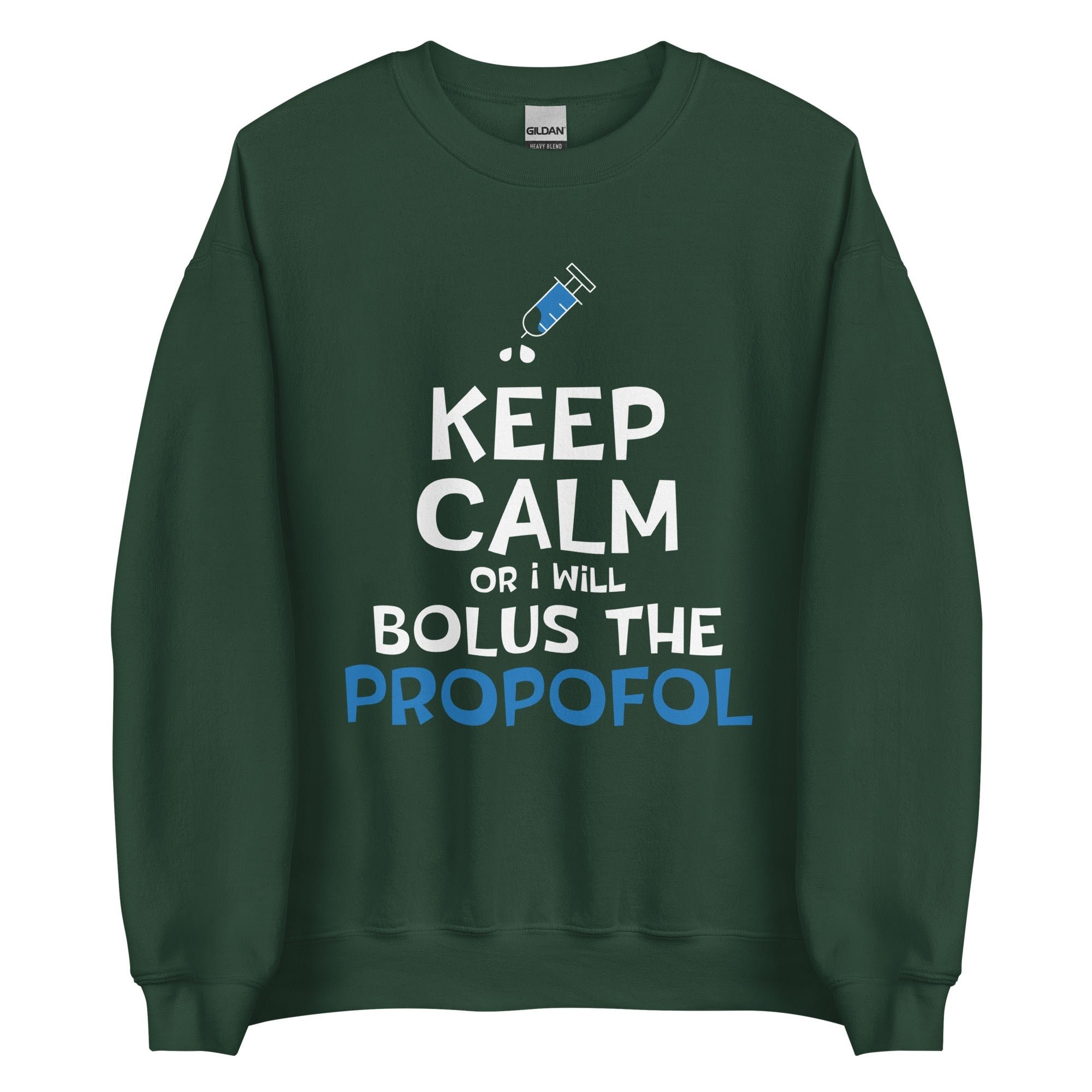 Bolus The Propofol Unisex Crewneck Sweatshirt - Veterinary Medicine Vet Tech Gift