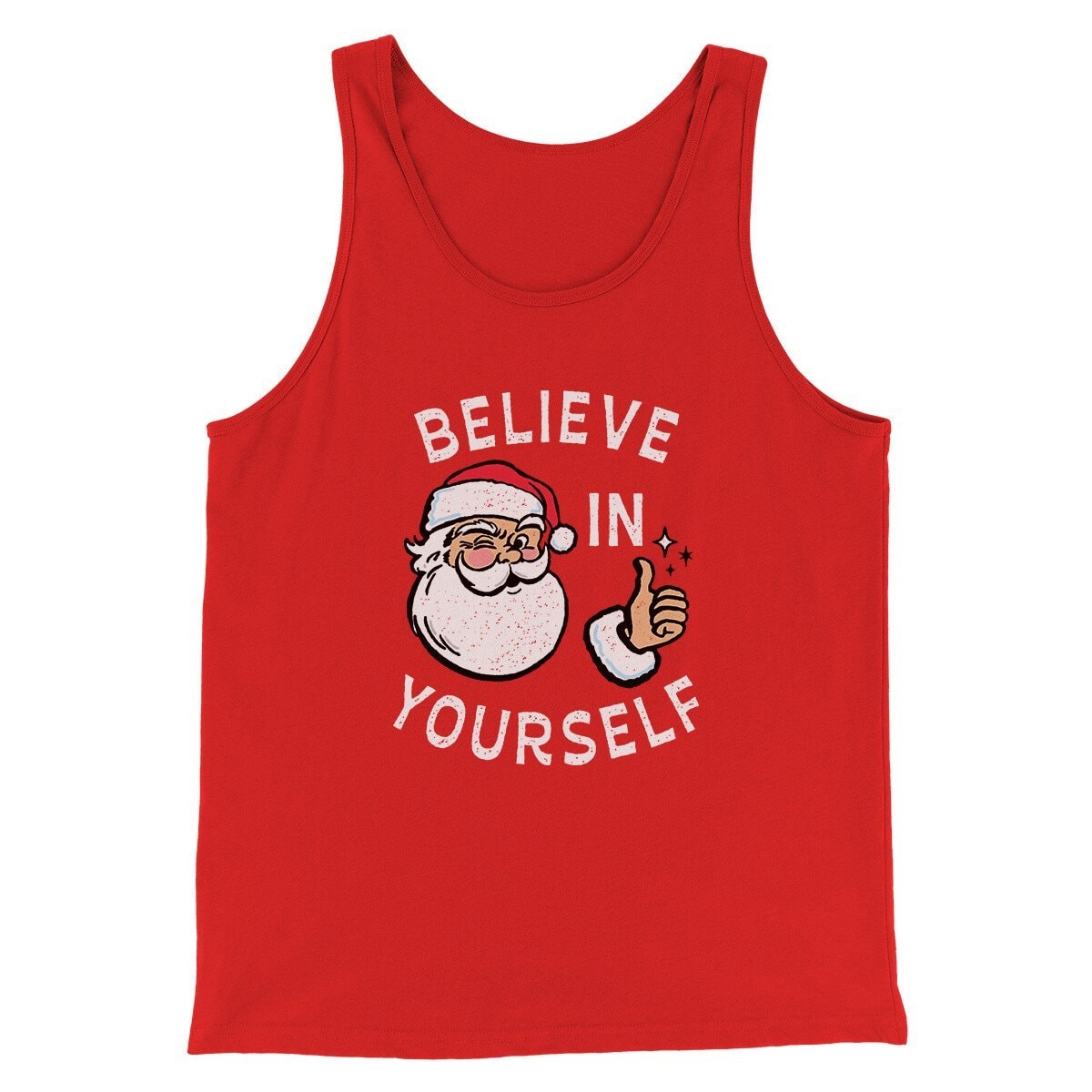 Believe In Yourself Men Unisex Tank Top Combed Cotton