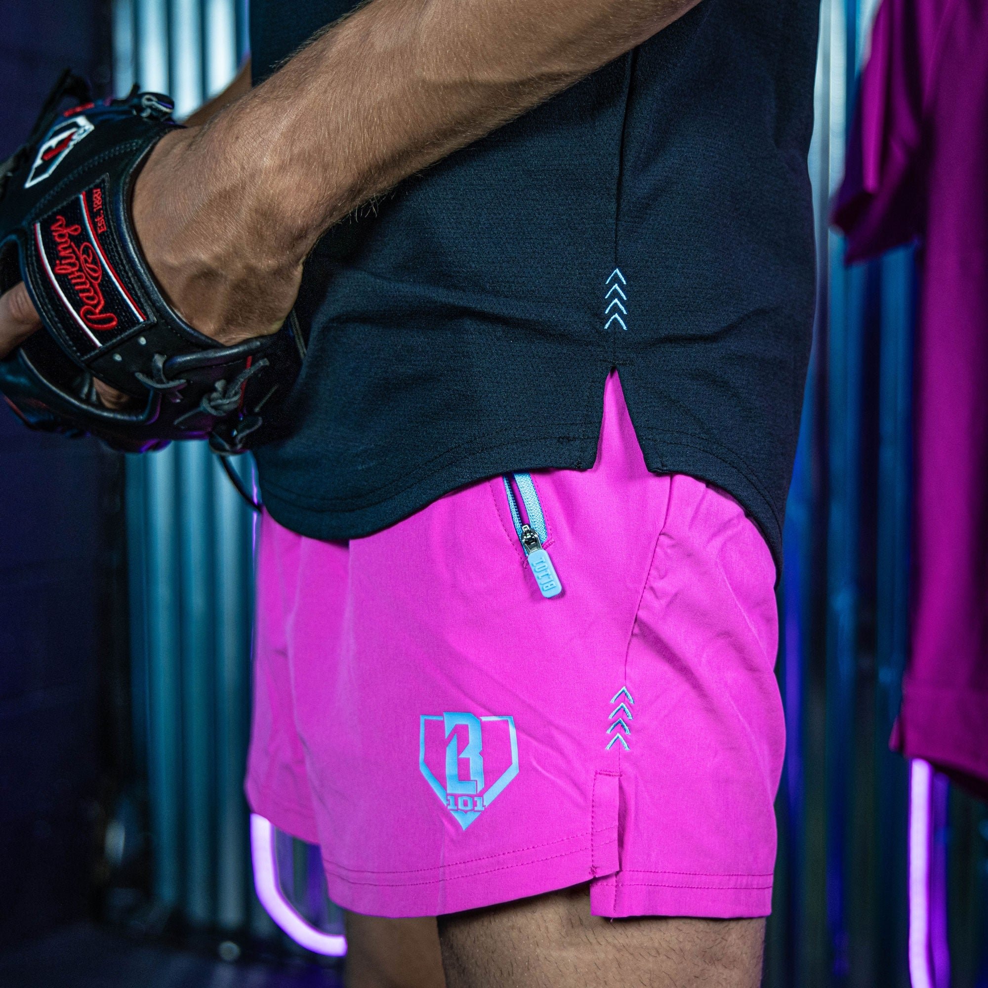 Pro Series Shorts V2 Cotton Candy Pink Baseball Athletic Shorts